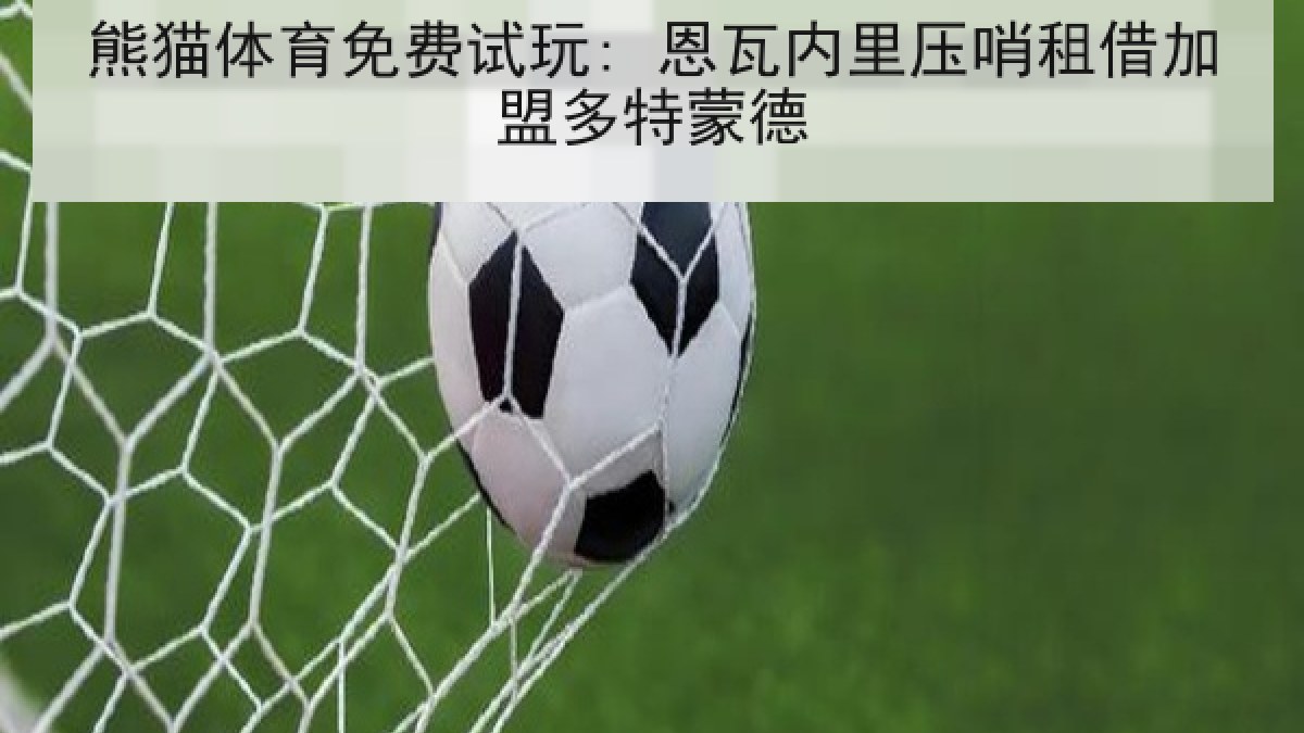 熊猫体育免费试玩: 恩瓦内里压哨租借加盟多特蒙德